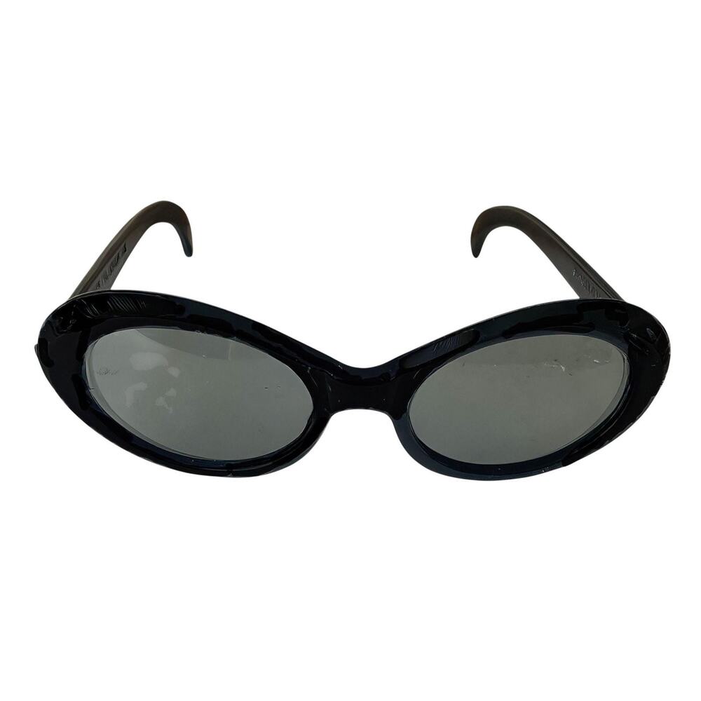 Vintage Cool Ray Polaroid Barcelona Black Oval Cat-Eye Sunglasses Retro Shades